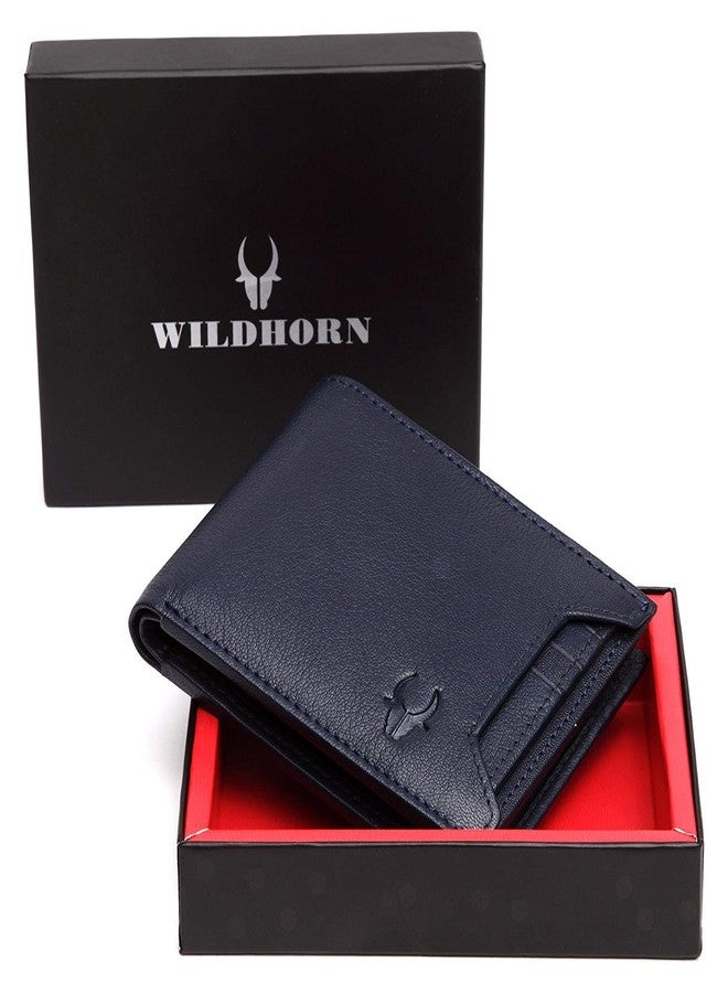WildHorn® Oliver Blue Leather Wallet for Mens - Image 2